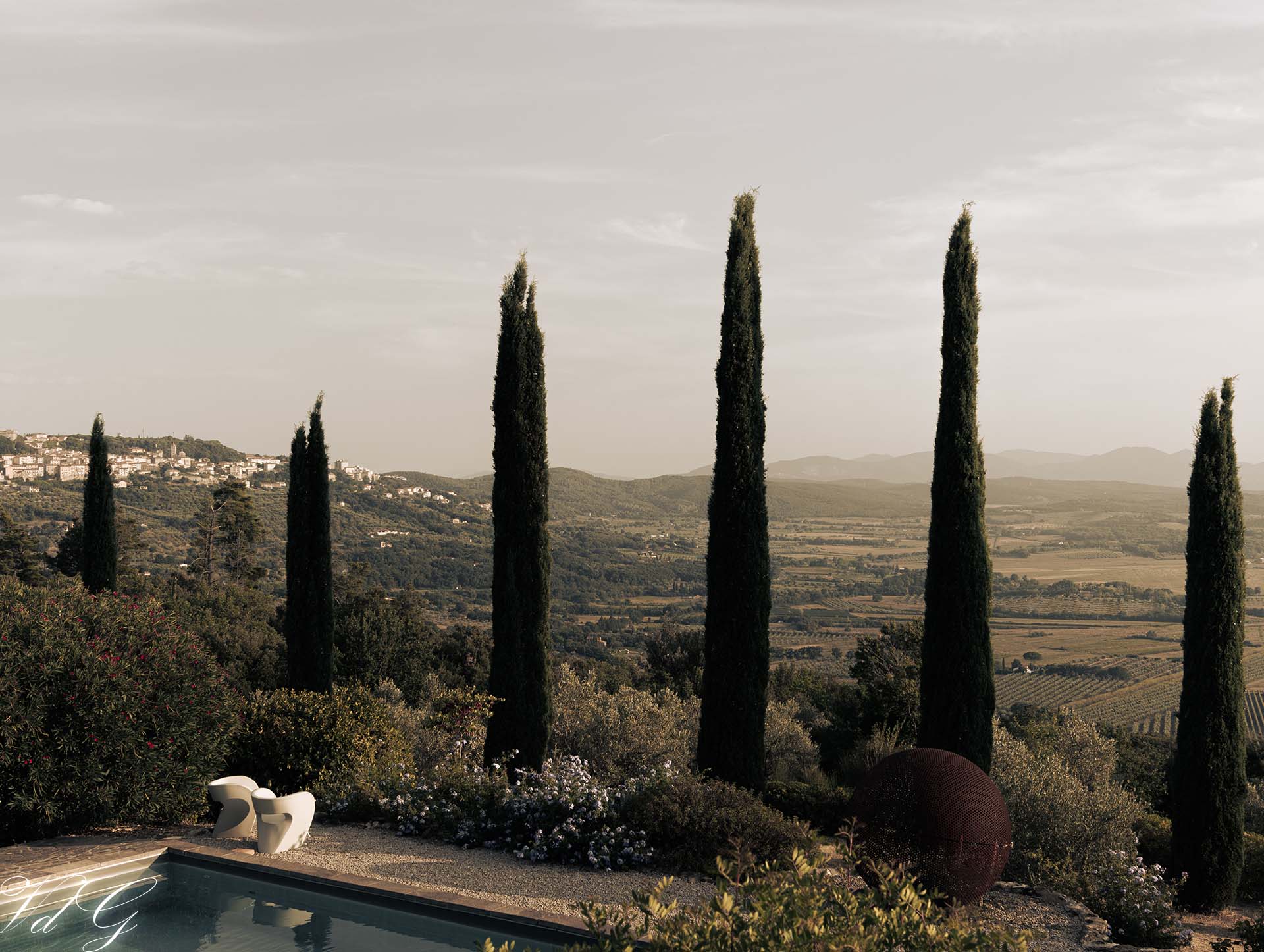 Tuscan Landscape hidden behind Cypress Trees (2024)
